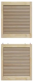 vidaXL Πόρτα Ντουλάπας Φυσικό 140.5 x 2.1 x 49.5 cm Μασίφ ξύλο πεύκου