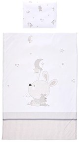 Σετ Σεντόνια Κούνιας 3τεμ. 70x140cm  Little Rubbits Grey  10420016601  Lorelli