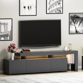 Έπιπλο Τηλεόρασης Ανθρακί CEDRU 192x37x53