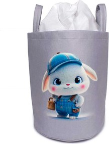 Καλάθι Αποθήκευσης (Φ50x45) Dimcol Cap Bunny 38 Γκρι