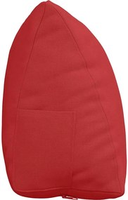 vidaXL Μαξιλάρι Πλάτης Κόκκινο 45 x 20 x 35 εκ. ύφασμα