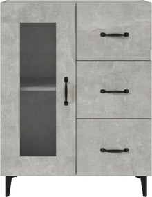 vidaXL Ντουλάπι Γκρι Σκυροδέματος 69,5x34x90 εκ. Επεξεργασμένο Ξύλο
