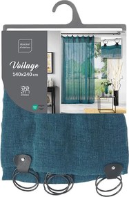 Κουρτίνα Linka Douceur d'intérieur - 140x240cm - Μπλε