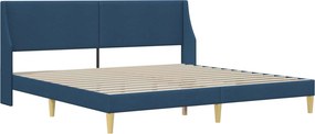 vidaXL Σκελετός κρεβατιού με στρώμα Μπλε 180 x 200 cm Πολυεστέρας