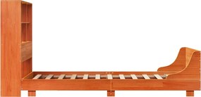 vidaXL Σκελετός Κρεβ. Χωρίς Στρώμα Καφέ Κεριού 100x200 εκ Μασίφ Πεύκο