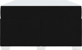 vidaXL Σκελετός Κρεβατιού με στρώμα Μαύρο 120 x 190 cm ύφασμα
