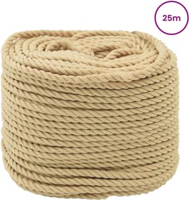 vidaXL Σχοινί Boat 40 χιλ. 25 m Φυσικό polypropylene