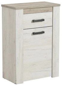 Shoe Storage Kent 1K1F White Oak - Grey Oak 68.5x36.5x98 cm