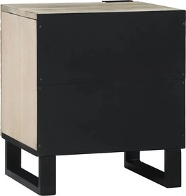 vidaXL Κομοδίνο Λευκό 40 x 33 x 46 εκ. Επεξεργασμένο Ξύλο
