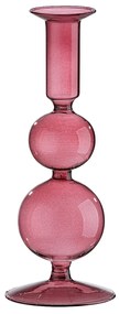 Κηροπήγιο ArteLibre Διάφανο/Μελί Γυαλί 20.5cm-05160052