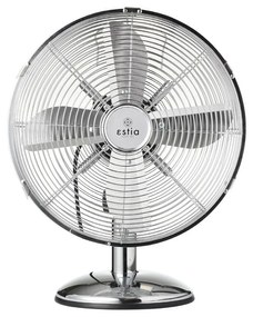 Ανεμιστήρας Επιτραπέζιος Retroflow 30cm 40W Μεταλλικός Ασημί