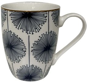 Κούπα Fleur 028879 8x8x11cm White-Blue Πορσελάνη