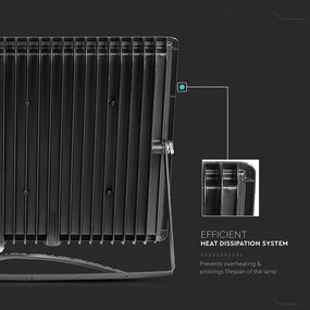 V-TAC LED Προβολέας E-Series SMD 100W Μαύρος θερμό Λευκό 5964
