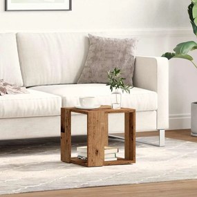vidaXL Τραπεζάκι σαλονιού Παλαιό ξύλο 32 x 32 x 30 cm