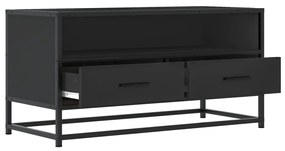 vidaXL Έπιπλο Τηλεόρασης Μαύρο 80x34,5x40 εκ. Επεξεργ. Ξύλο / Μέταλλο