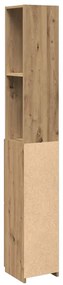 vidaXL Ντουλάπι μπάνιου Δρυς τεχνίτης 25x25x170 cm Κατασκευασμένο ξύλο