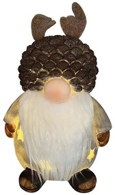 Χριστουγεννιάτικη Διακοσμητική Φιγούρα Φωτιζόμενη Νάνος AG 22002-15A 12x10x15cm Multi