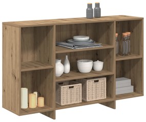 vidaXL Πλαϊνό γραφείο artisan δρυς 120 x 30 x 75 εκ Επεξεργασμένο ξύλο