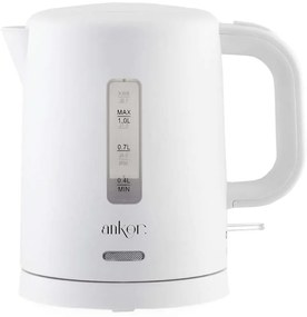 Βραστήρας 848010 1,0lt 1100W White Ankor Ατσάλι,Πολυπροπυλένιο