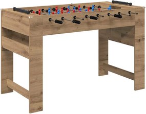 vidaXL Τραπέζι Φουτμπολ Τεχνίτικη Δρυς 125 x 60,5 x 80 εκ.