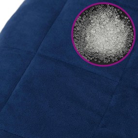 vidaXL Κουβέρτα Βαρύτητας Μπλε 200 x 200 εκ. 13 κ. Υφασμάτινη