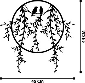 Decorative Metal Wall Accessory Sirayet Black