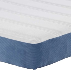 vidaXL Στρώμα Κρεβατιού με στρώμα Μπλε 180 x 200 cm ύφασμα