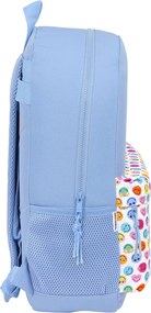 Σχολική Τσάντα Smiley Joyful Μπλε Πολύχρωμο 30 x 46 x 14 cm