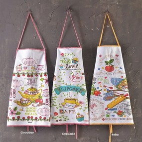 Ποδιά Κουζίνας Αδιάβροχη Goodday Multi Ρυθμός 100% Cotton