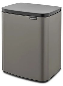 Brabantia 1006634 Κάδος Απορριμμάτων Πλαστικός Γκρι Bo Small 12L, Platinum