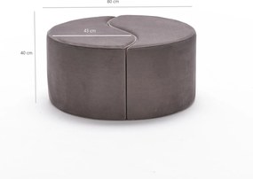 Πουφ Σκαμπό Μινκ ALIS 80x80x40
