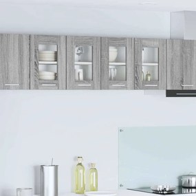 vidaXL Κρεμαστό ντουλάπι Γκρίζο Σονομα 60 x 31 x 40 εκ