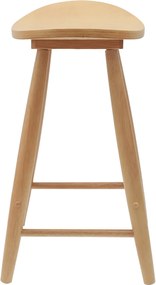 vidaXL Καρέκλες φαγητού 2 pcs Φυσικό 46 x 37 x 63 εκ