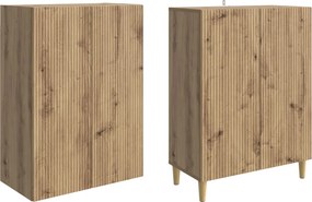 vidaXL Σέτ Ντουλαπιών 2 τμχ. Artisan Δρυς Επεξεργασμένο Ξύλο