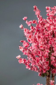 Stewehome Τεχνητό δέντρο μπαχάρνταλ με ροζ φύλλα Ροζ