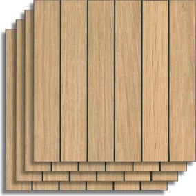 Αυτοκόλλητα Πλακάκια (Σετ 4τμχ) L-C Lato Wooden 1770171
