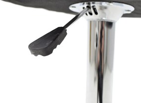 Σκαμπό μπαρ Coozy pakoworld pu σε λευκό χρώμα σκελετός χρωμίου