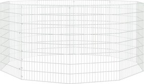 vidaXL Περίφραξη Ζώων Ελεύθερης Βοσκής 10 Πάνελ 54x80 εκ. Γαλβ. Σίδερο