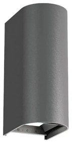 Φωτιστικό Επίτοιχο Viokef Azores 4310001 3000K/4000K/65000K with CCT switch Γκρι Σκούρο