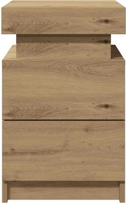 vidaXL Κομοδίνα 2 τεμ. Αρτισιανή Δρυς 35x39x55 εκ. από Επεξεργ. Ξύλο