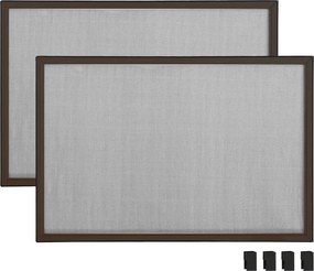 vidaXL Σήτα Παραθύρου Επεκτεινόμενη Καφέ (75-143)x50 εκ.