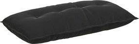 vidaXL Μαξιλάρι Πλάτης Μαύρο 100 x 50 cm Υφασμάτινο Κορντουρά