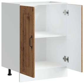 vidaXL Ντουλάπι βάσης νεροχύτη Kalmar Παλαιού Ξύλου 60x46x81,5 εκ.