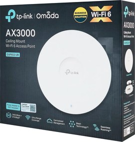 TP-LINK access point EAP653 UR, οροφής, WiFi 6, 3000Mbps AX3000, Mesh, V1.0