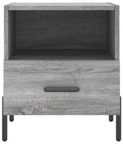 vidaXL Κομοδίνα 2 τεμ. Γκρι Sonoma 40 x 35 x 47,5 εκ. Επεξεργ. Ξύλο