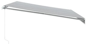 VidaXL Χειροκίνητη τέντα με ηλιακό LED 4,5 x 3 m