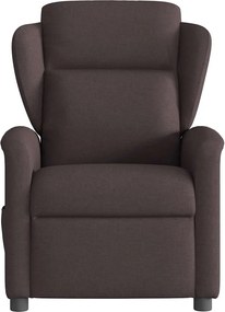 vidaXL Πολυθρόνα Ανακλινόμενη Σκούρο Καφέ Υφασμάτινη
