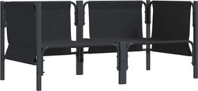 vidaXL Εξωτερικά Έπιπλα 2 Τεμάχιο Ανθρακί 80 x 80 x 71 cm Ατσάλι