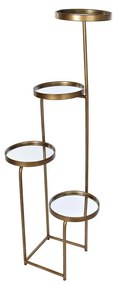 Ράφια DKD Home Decor 4 Ράφια Καθρέφτης Μέταλλο Χαλκός (43 x 35 x 113 cm)