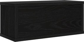 vidaXL Ράφι Αποθήκευσης CDs Μαύρη Δρυς 40 x 17 x 17 εκ.